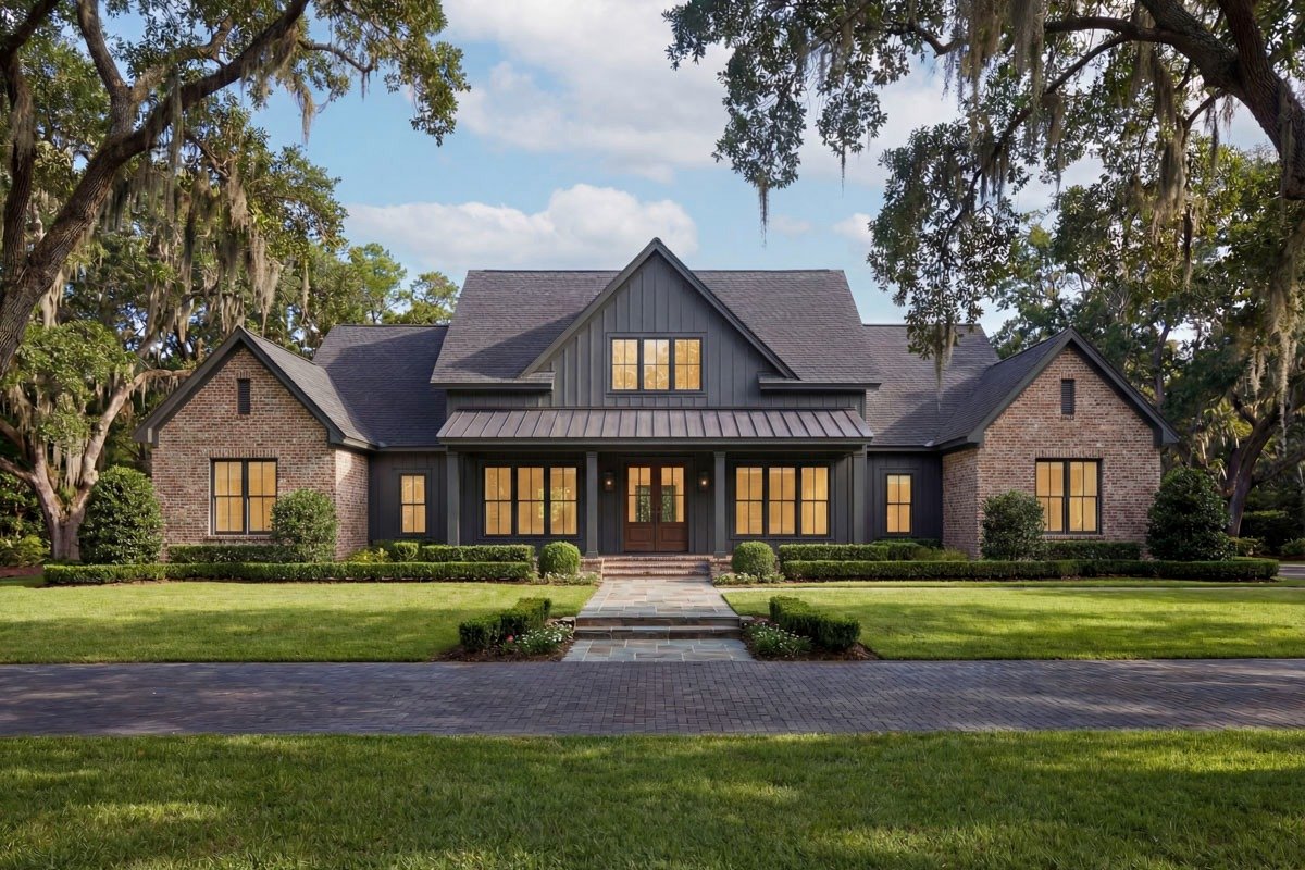 4-Bed Modern Farmhouse Plan with Home Office and Outdoor Kitchen - Image 5
