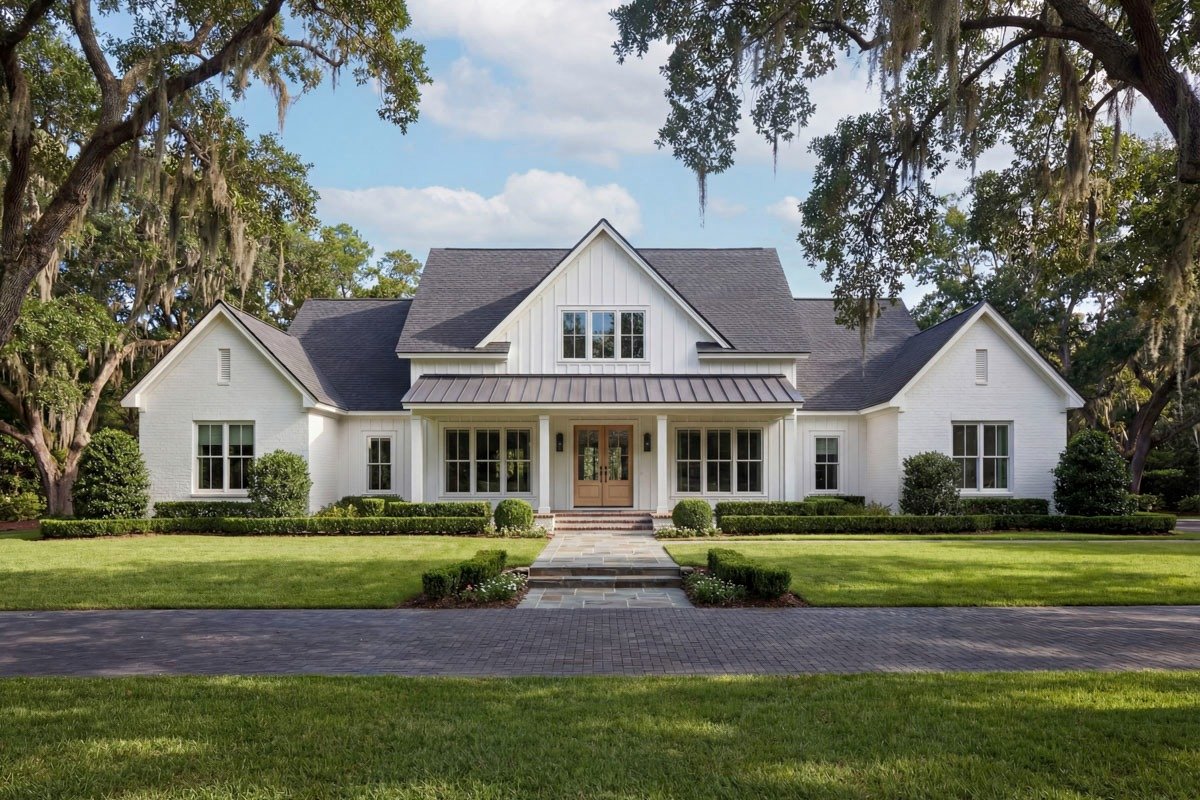 4-Bed Modern Farmhouse Plan with Home Office and Outdoor Kitchen - Image 7