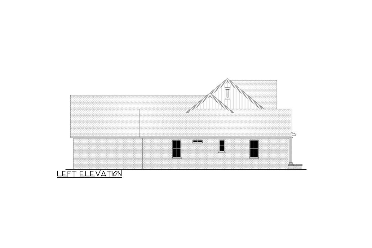 4-Bed Modern Farmhouse Plan with Home Office and Outdoor Kitchen - Image 11