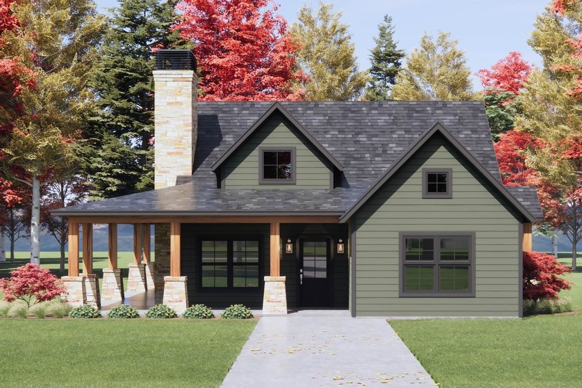3-Bedroom Mountain Country House Plan with Wrap-Around Porch - Image 5