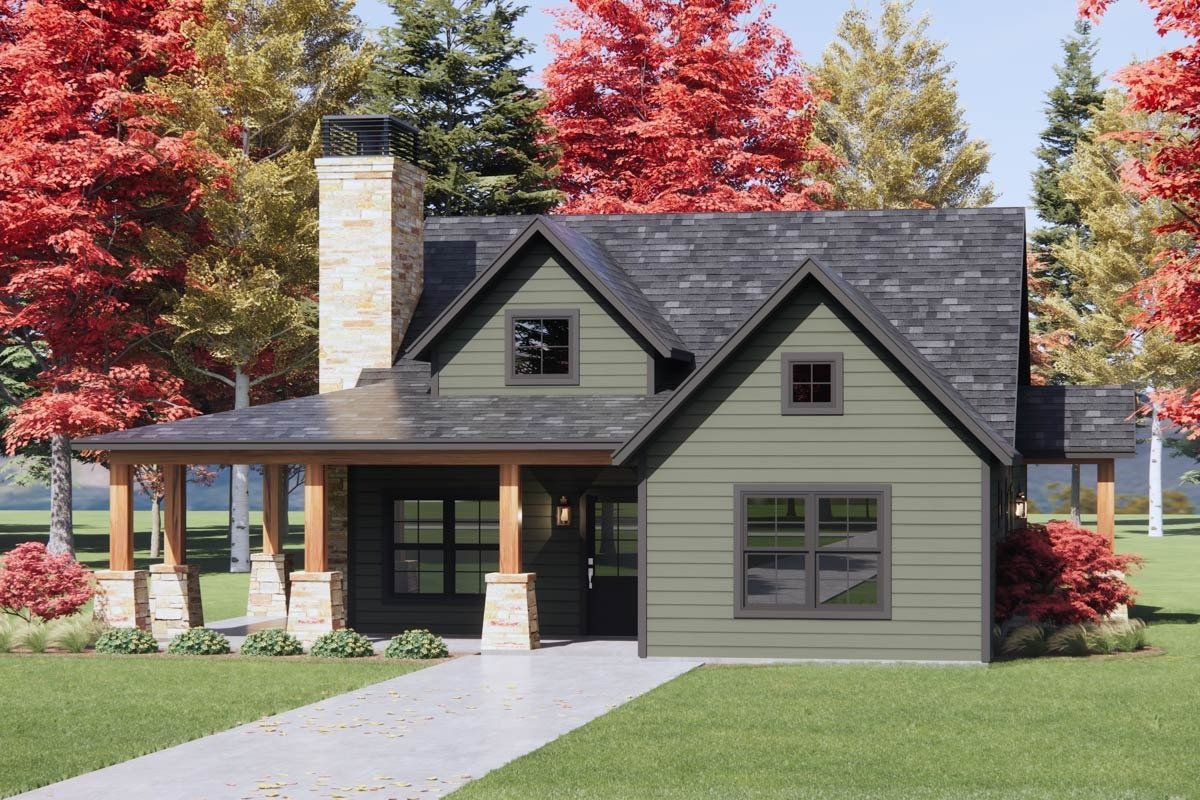 3-Bedroom Mountain Country House Plan with Wrap-Around Porch - Image 7